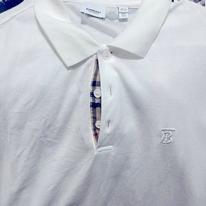 Burberry polo no yellow worn 1x to a wedding no stains or marks excellent condit